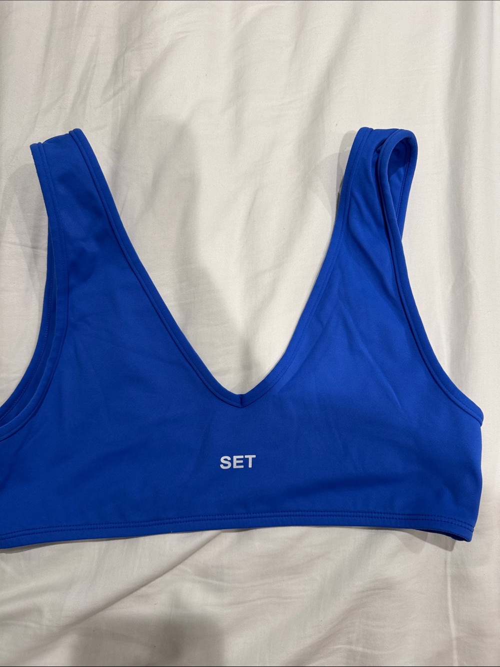 SET Active Royal Blue V-Neck Sports Bralette